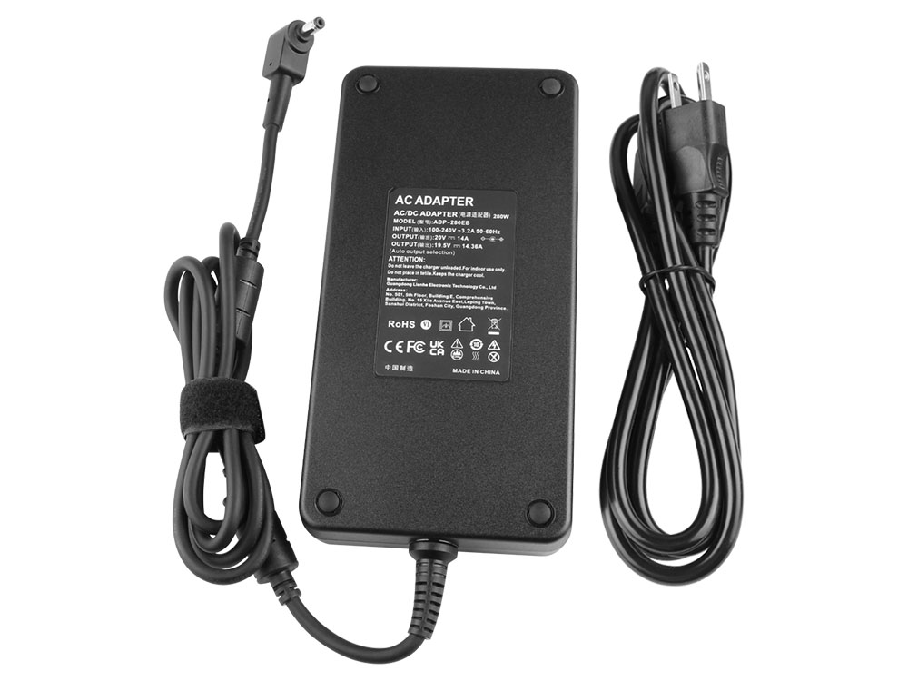 (image for) 280W Charger Acer Nitro 17 AN17-42-R1GA AC Adapter + Cable