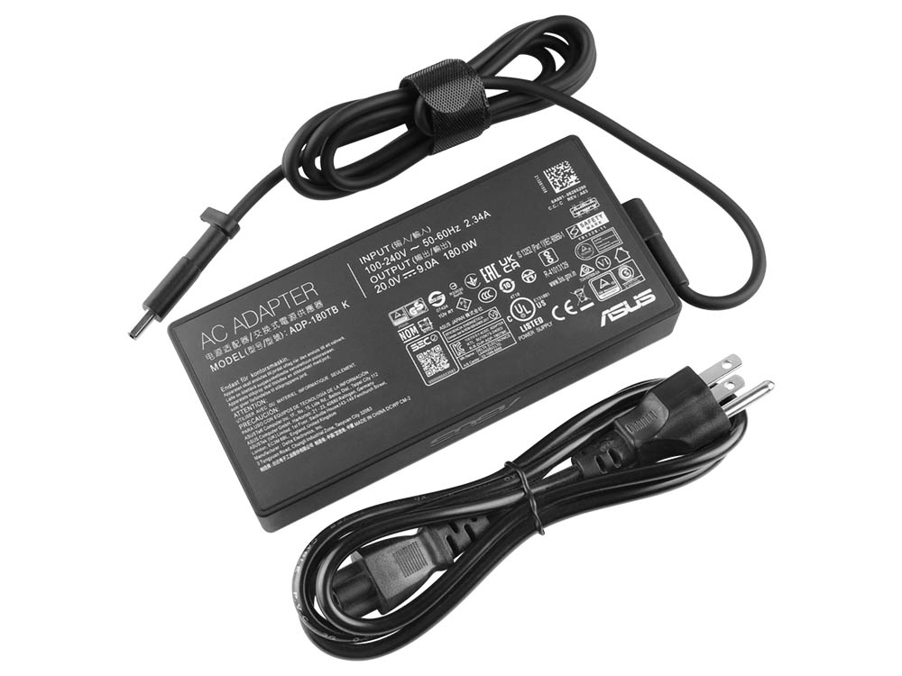 Original 180W Asus ROG Zephyrus G14 GA403UU-QS094X Rectangle Conn Charger AC Adapter + Cable (image for) Original 180W Asus ROG Zephyrus G14 GA403UU-QS094X Rectangle Conn Charger AC Adapter + Cable