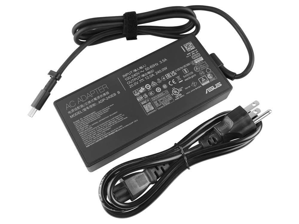 Rectangular Asus Computer Componet Original 240W Asus A20-200P1A Rectangle Conn Charger AC Adapter + Cable