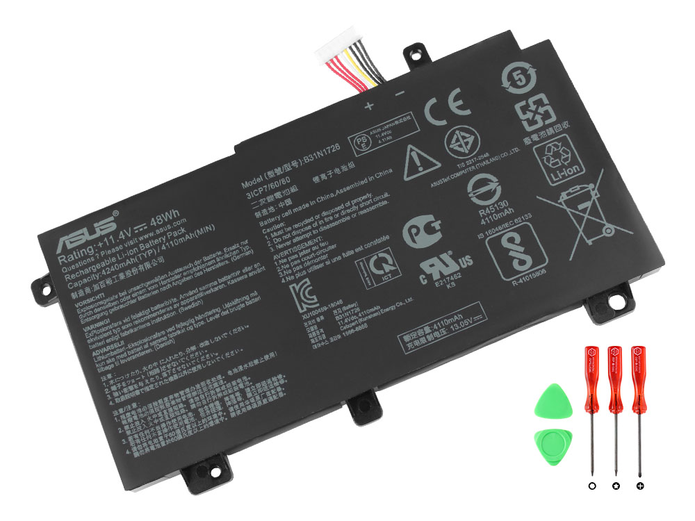 Original Battery Asus 0B200-03270000 0B200-02910100 4210mAh 48Wh (image for) Original Battery Asus 0B200-03270000 0B200-02910100 4210mAh 48Wh