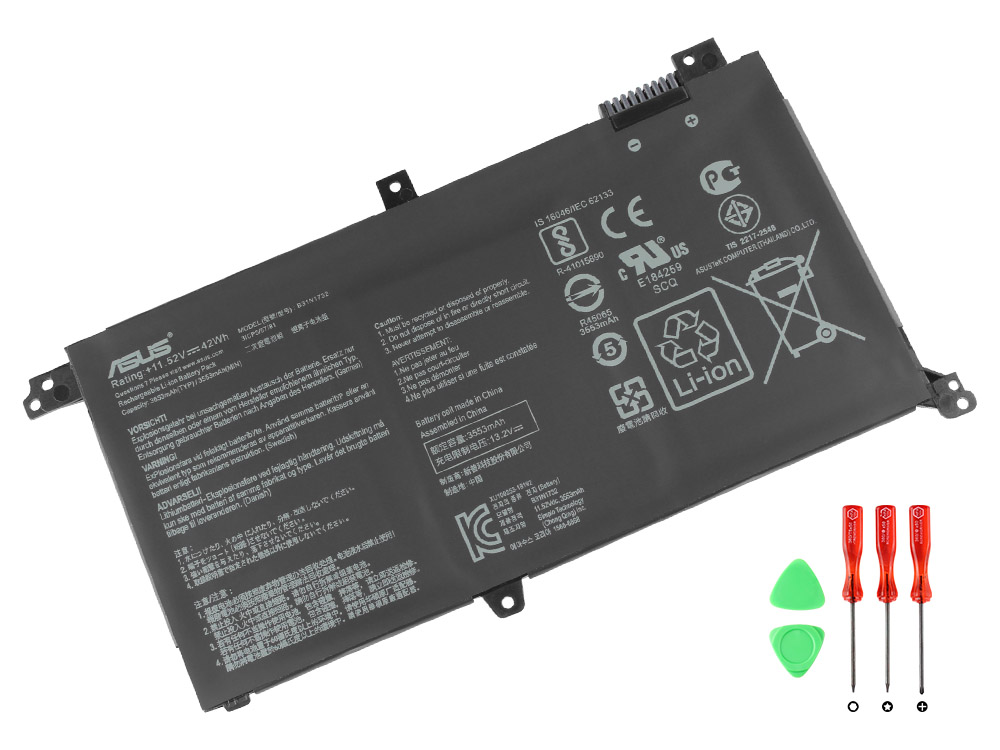 Original Battery Asus 0B200-02960200 0B200-02960500 3653mAh 42Wh (image for) Original Battery Asus 0B200-02960200 0B200-02960500 3653mAh 42Wh
