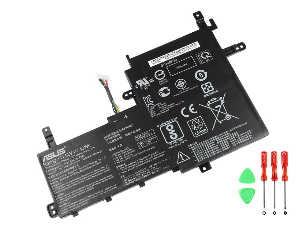 Original Battery Asus 0B200-03440100 0B200-03440200 3645mAh 42Wh (image for) Original Battery Asus 0B200-03440100 0B200-03440200 3645mAh 42Wh