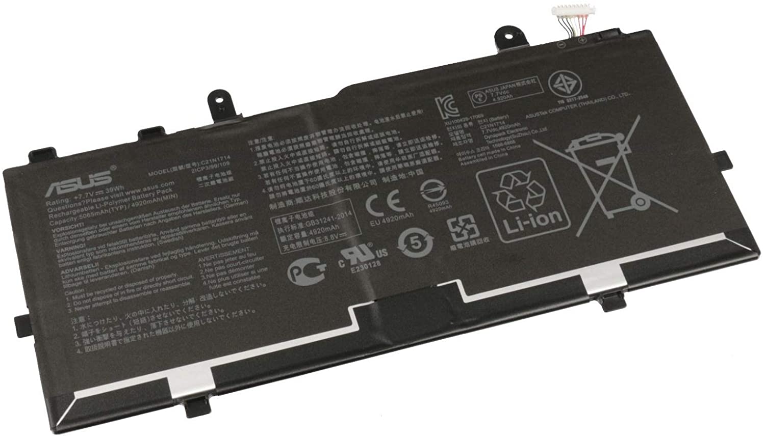 Original Battery Asus 0B200-02740100 5065mAh 39Wh (image for) Original Battery Asus 0B200-02740100 5065mAh 39Wh