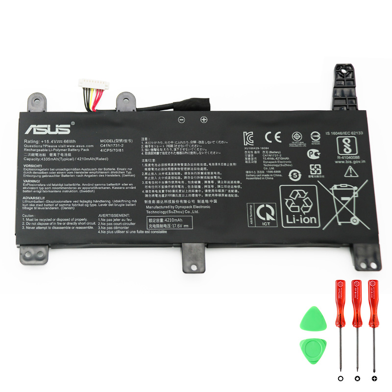 Original Battery Asus C41PoJ5 C41PnJ5 66Wh 4335mAh (image for) Original Battery Asus C41PoJ5 C41PnJ5 66Wh 4335mAh