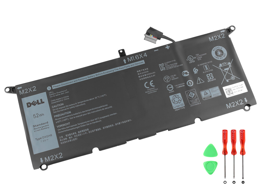 (image for) Original Battery Dell 0G7GV0 OH754V 6500mAh 52Wh