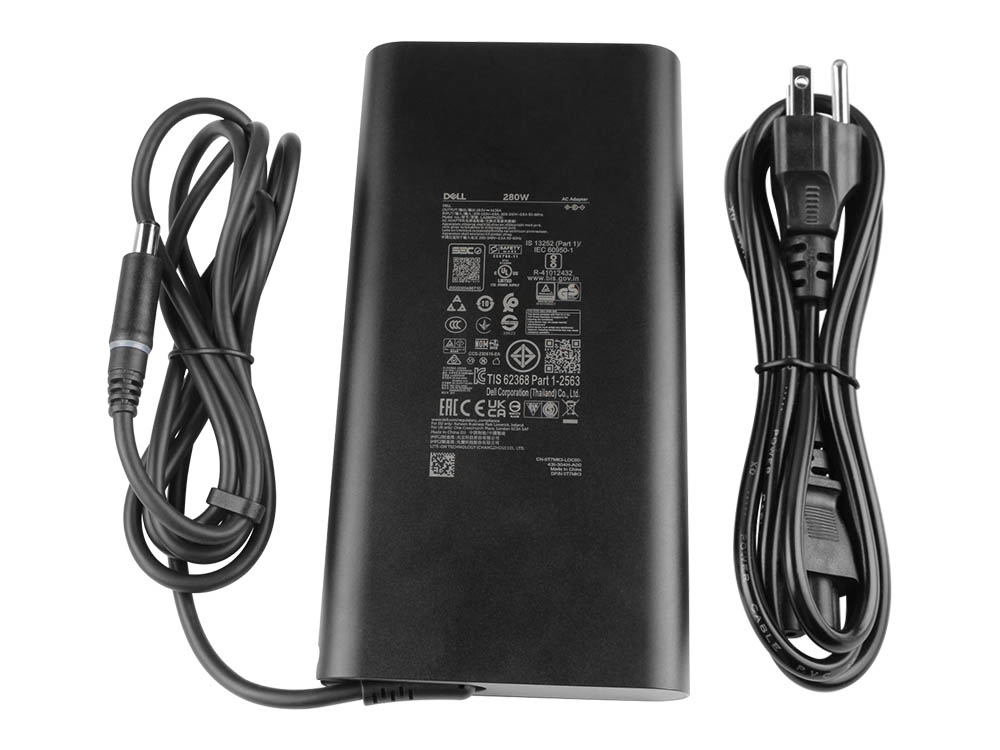 Original 280W GaN Charger Dell Alienware 16 Area-51 AA16250 P141F P141F001 AC Adapter + Cable (image for) Original 280W GaN Charger Dell Alienware 16 Area-51 AA16250 P141F P141F001 AC Adapter + Cable