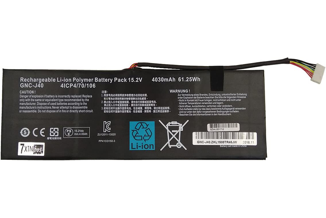 (image for) Battery Gateway P34w v4 4030mAh 61.25Wh
