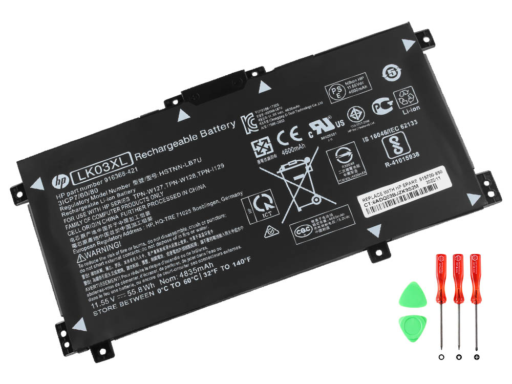 Original Battery HP L09049-541 HSTNN-IB8V 4500mAh 52.54Wh (image for) Original Battery HP L09049-541 HSTNN-IB8V 4500mAh 52.54Wh