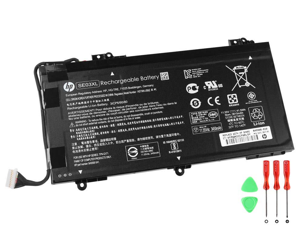Original Battery HP 849568-541 TPN-Q171 41.5Wh (image for) Original Battery HP 849568-541 TPN-Q171 41.5Wh