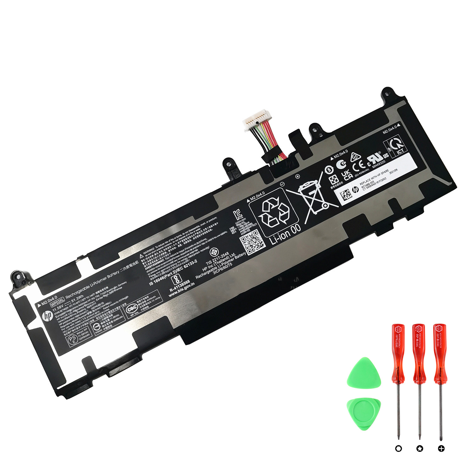 Original Battery HP YU10186-21003 M64304-421 4249mAh 51.3Wh (image for) Original Battery HP YU10186-21003 M64304-421 4249mAh 51.3Wh