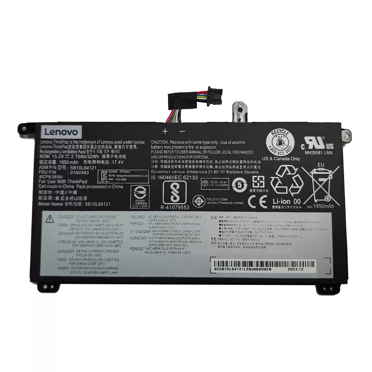 Original Battery Lenovo 00UR891 00UR892 2080mAh 32Wh (image for) Original Battery Lenovo 00UR891 00UR892 2080mAh 32Wh