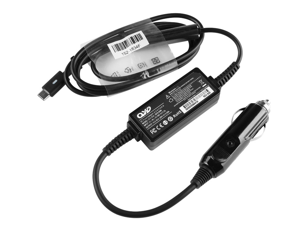 65W USB-C Car Charger Lenovo 100w Gen 5 83LD DC Adapter (image for) 65W USB-C Car Charger Lenovo 100w Gen 5 83LD DC Adapter