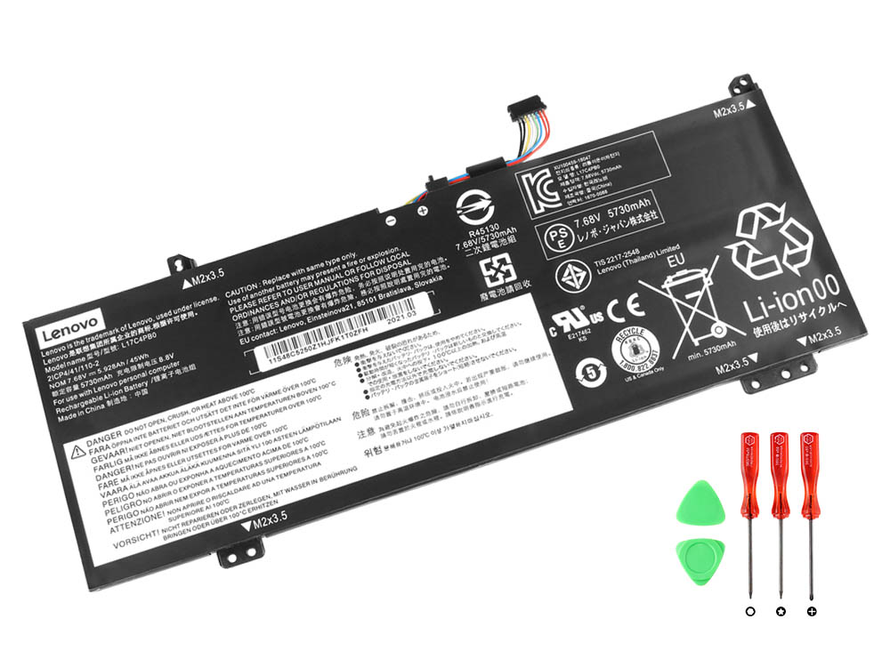 Original Battery Lenovo 5B10W67428 5B10W67403 5928mAh 45Wh (image for) Original Battery Lenovo 5B10W67428 5B10W67403 5928mAh 45Wh