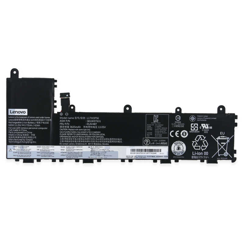 thumbnail image 2 of OEM Lenovo 45N1751 Battery – For ThinkPad Yoga 11e – 34WH, 7.4V Li-Ion 2 of 3