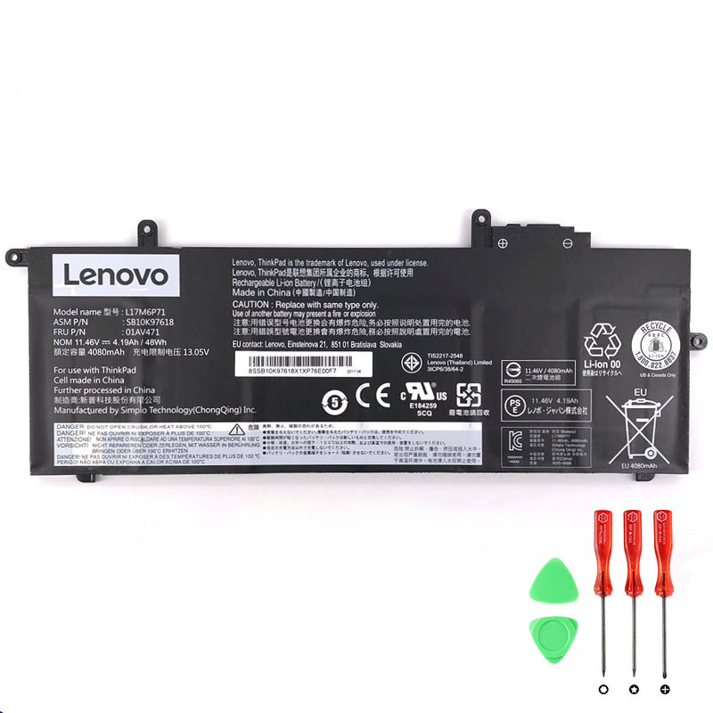 Original Battery Lenovo L17L6P70 L17L6P72 4190mAh 48Wh (image for) Original Battery Lenovo L17L6P70 L17L6P72 4190mAh 48Wh
