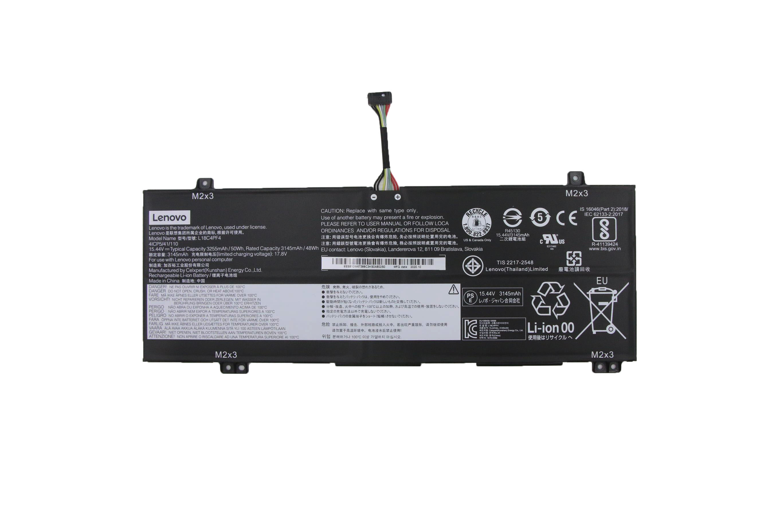 Original Battery Lenovo SB10W67388 3255mAh 50Wh (image for) Original Battery Lenovo SB10W67388 3255mAh 50Wh