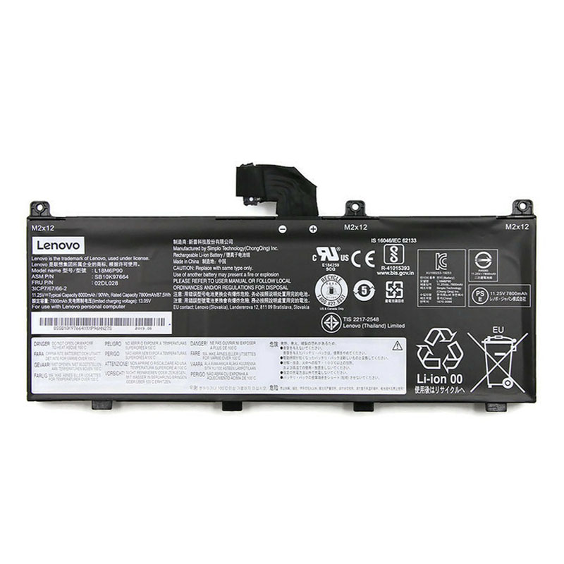 Original Battery Lenovo L18C6P19 8000mAh 90Wh (image for) Original Battery Lenovo L18C6P19 8000mAh 90Wh