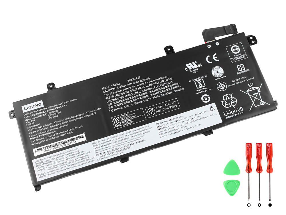 Original Battery Lenovo 02DL009 4372mAh 51Wh (image for) Original Battery Lenovo 02DL009 4372mAh 51Wh