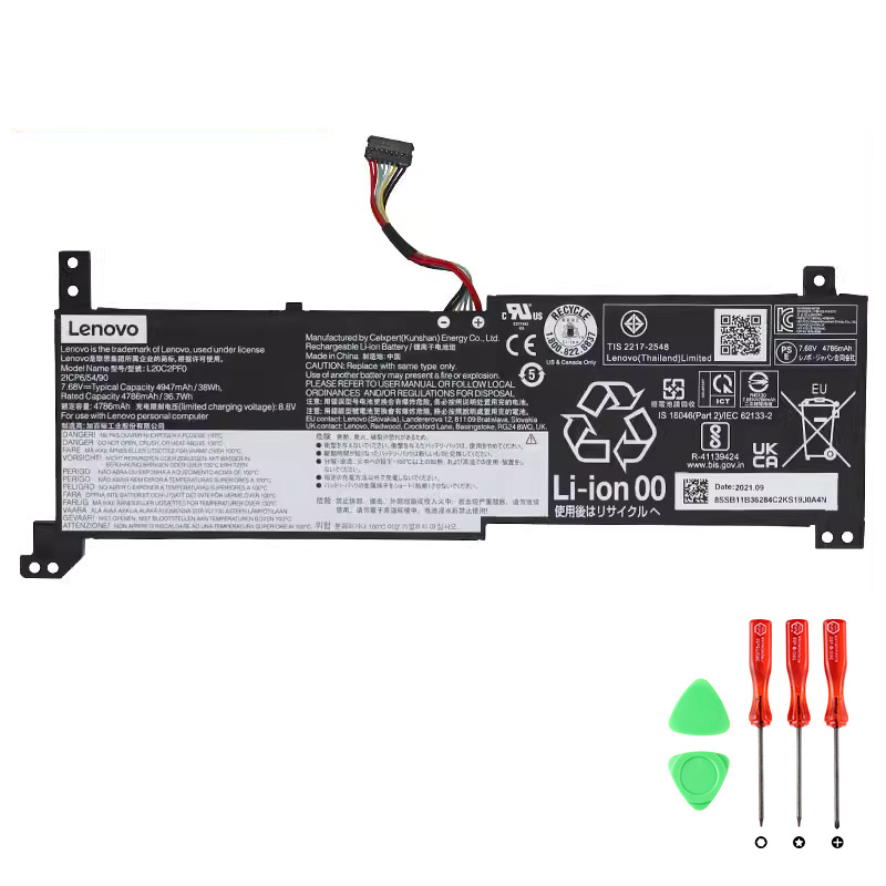 Original Battery Lenovo 5B11N52014 5B11C94112 4947mAh 38Wh (image for) Original Battery Lenovo 5B11N52014 5B11C94112 4947mAh 38Wh