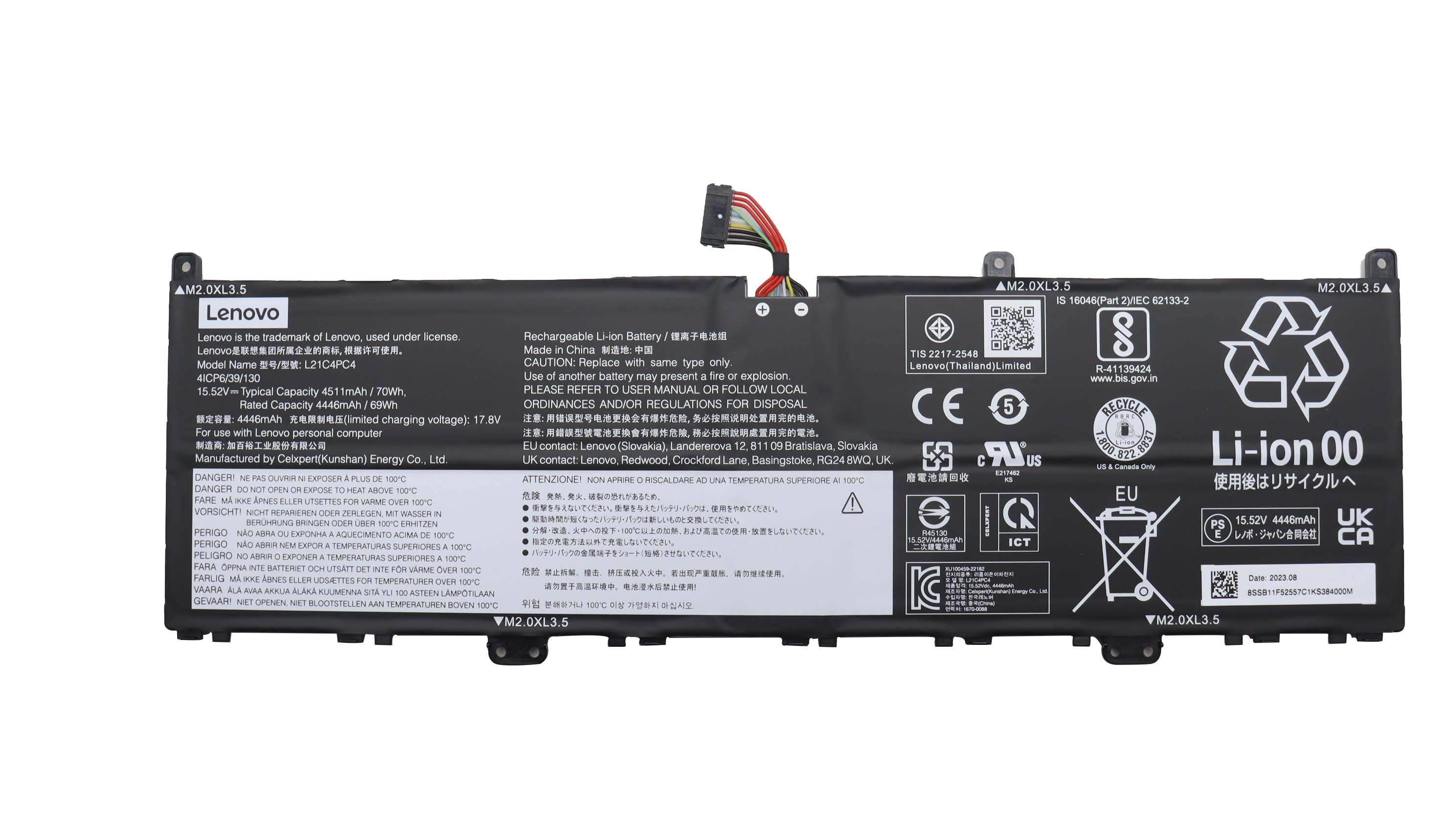 Original Battery Lenovo L21D4PE0 5B11F52560 4511mAh 70Wh (image for) Original Battery Lenovo L21D4PE0 5B11F52560 4511mAh 70Wh
