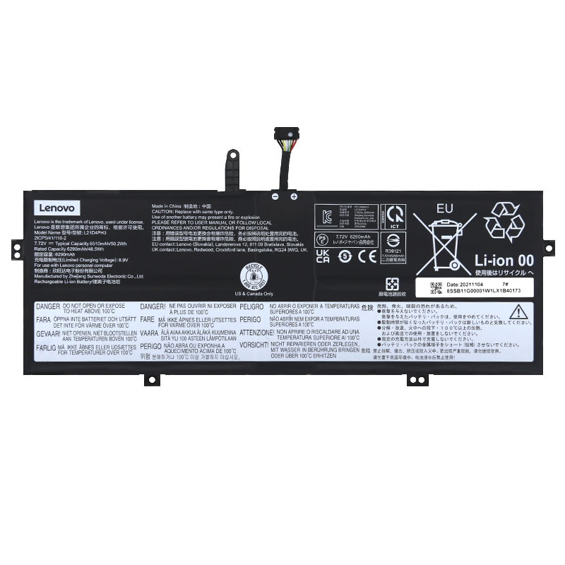 Original Battery Lenovo SB11G00002 SB11N51719 6510mAh 50.2Wh (image for) Original Battery Lenovo SB11G00002 SB11N51719 6510mAh 50.2Wh