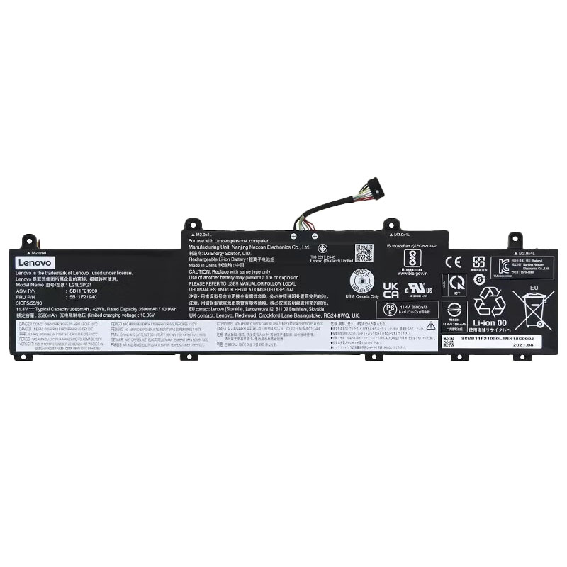 Original Battery Lenovo 5B11H56338 5B11H56339 3685mAh 42Wh (image for) Original Battery Lenovo 5B11H56338 5B11H56339 3685mAh 42Wh