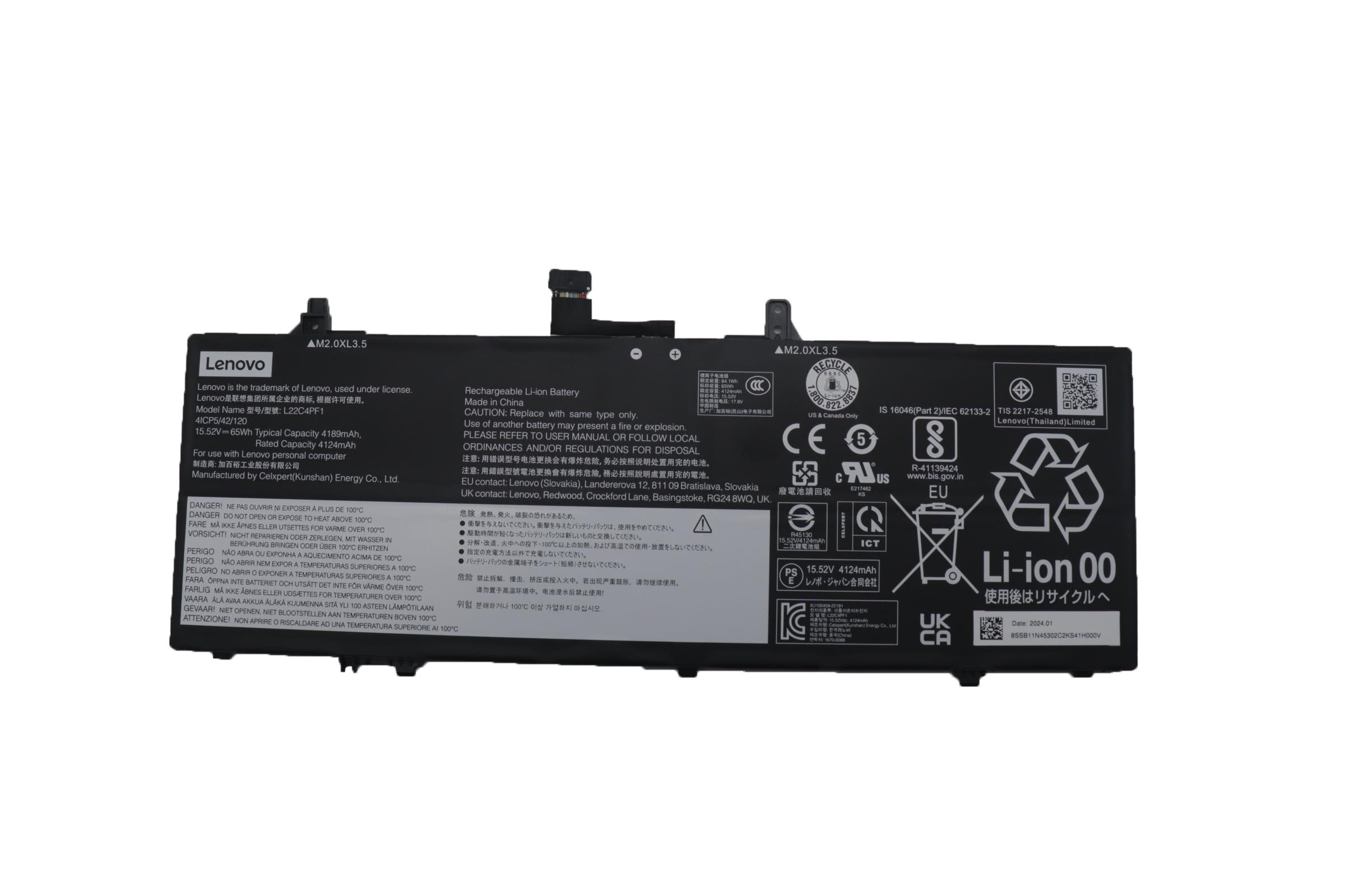 Original Battery Lenovo SB11J632620 4189mAh 65Wh (image for) Original Battery Lenovo SB11J632620 4189mAh 65Wh