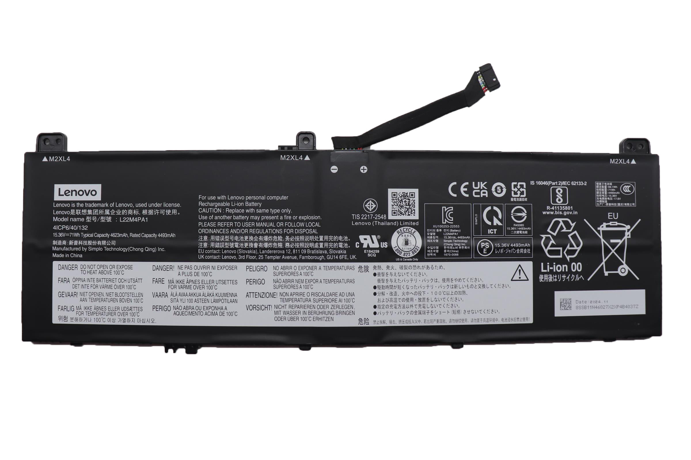 Original Battery Lenovo SB11K38967 4623mAh 71Wh (image for) Original Battery Lenovo SB11K38967 4623mAh 71Wh
