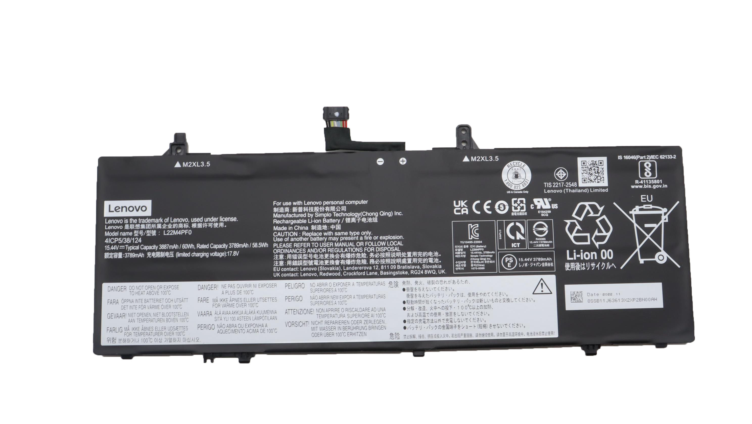 Original Battery Lenovo SB11J63613 3887mAh 60Wh (image for) Original Battery Lenovo SB11J63613 3887mAh 60Wh
