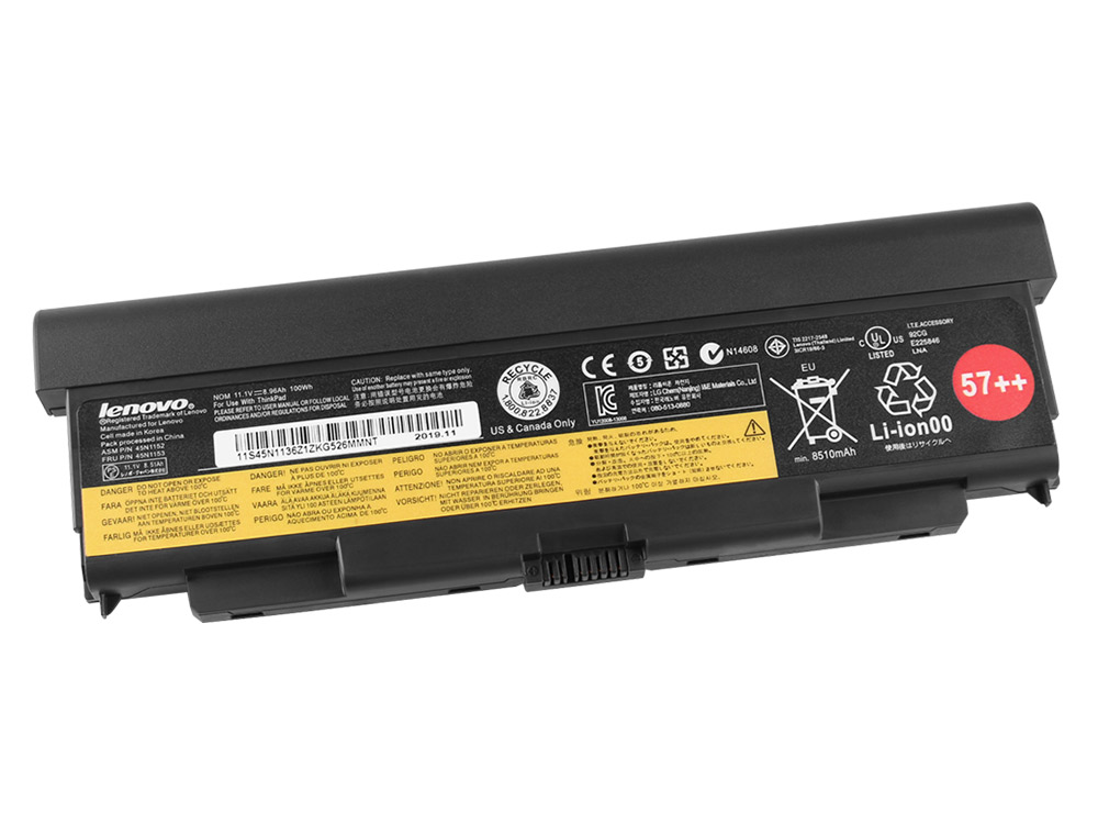 (image for) 100Wh Lenovo 0C52864 45N1150 45N1151 ThinkPad W540 20BG Battery