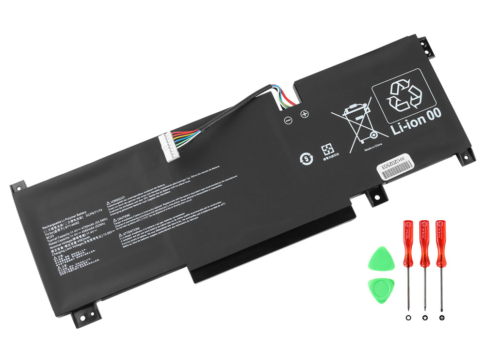 Battery MSI S9N-0B3A270-M47 4700mAh 53.5Wh (image for) Battery MSI S9N-0B3A270-M47 4700mAh 53.5Wh