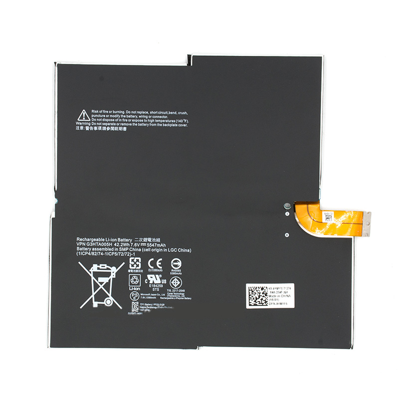 (image for) Original Battery Microsoft 1577-9700 X883815-010 5547mAh 42.2Wh