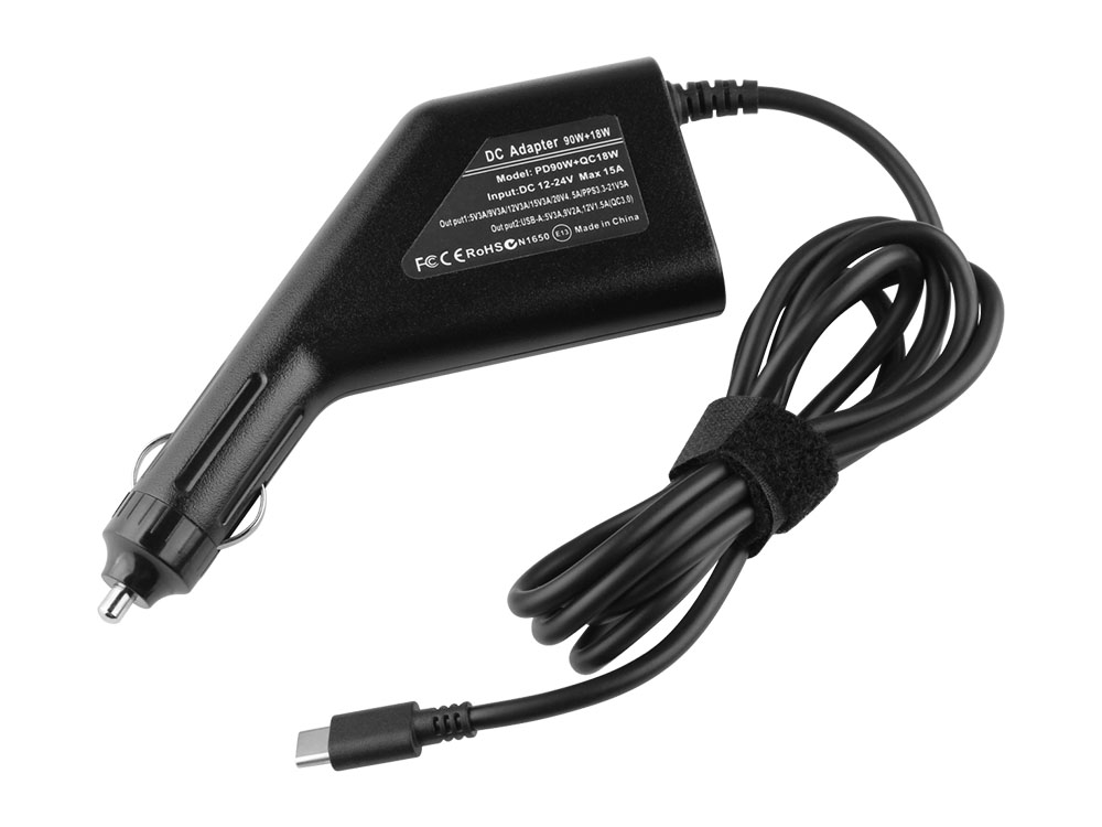 (image for) 90W USB-C Car Charger Acer 14 Swift 3 SF314-44 DC Adapter