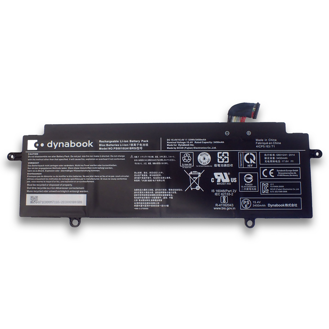 Original Battery Toshiba Dynabook Portege X30W-J X30W-K 3450mAh 53Wh (image for) Original Battery Toshiba Dynabook Portege X30W-J X30W-K 3450mAh 53Wh