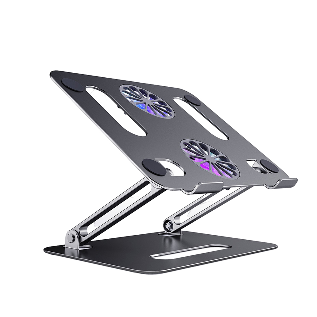 (image for) Adjustable Foldable Laptop Stand Computer Riser for Laptop 10 inch to 17.3 inch Gray