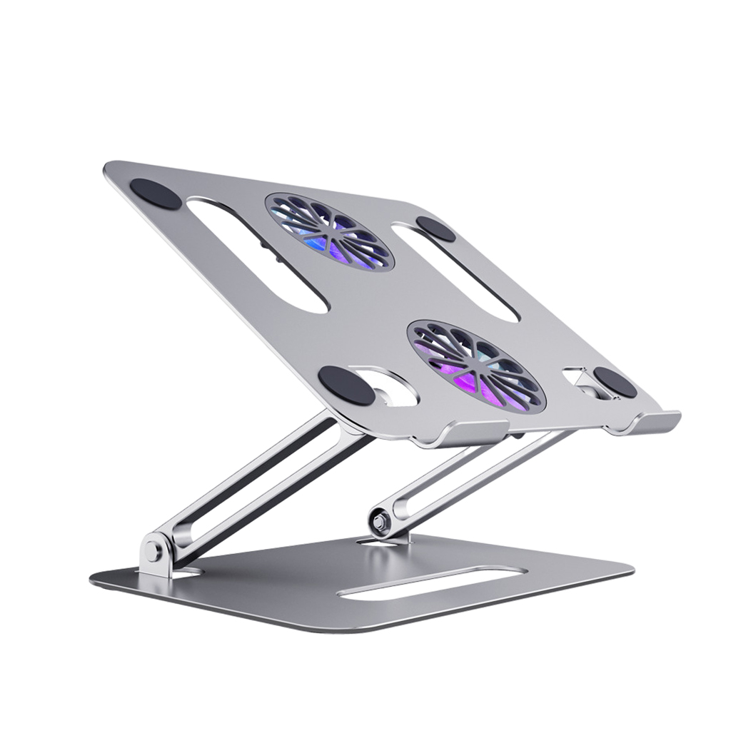 (image for) Adjustable Foldable Laptop Stand Computer Riser for Laptop 10 inch to 17.3 inch Silver