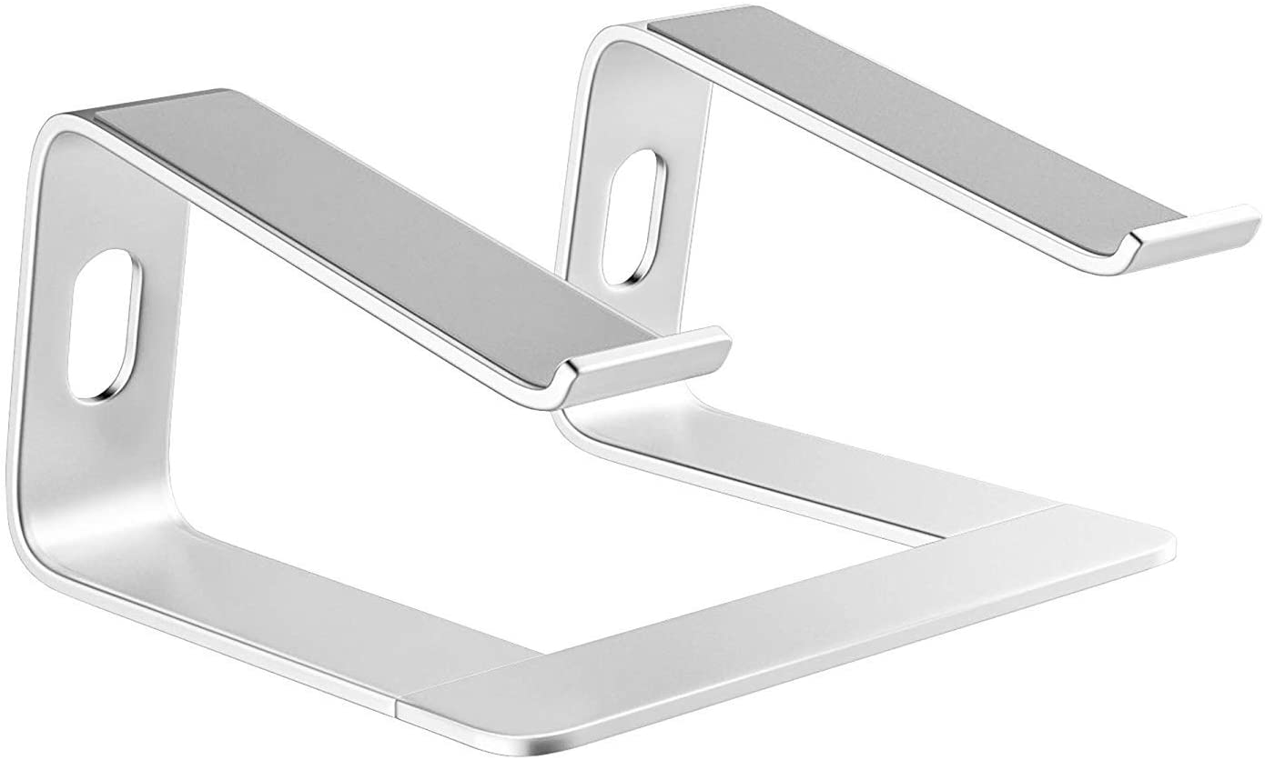 (image for) Strong heat dissipation Laptop Stand Aluminum Computer Riser for Apple 10 inch to 15.6 inch Silver