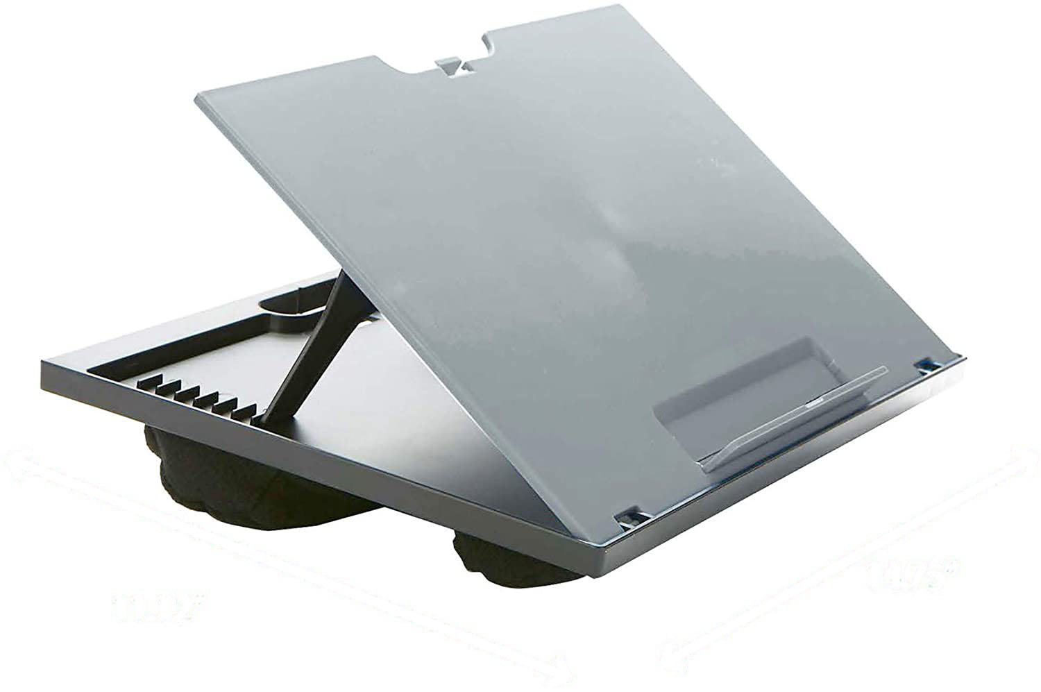 (image for) Adjustable laptop desk stand Computer Riser for Laptop 10.1 inch to 15.6 inch Grey