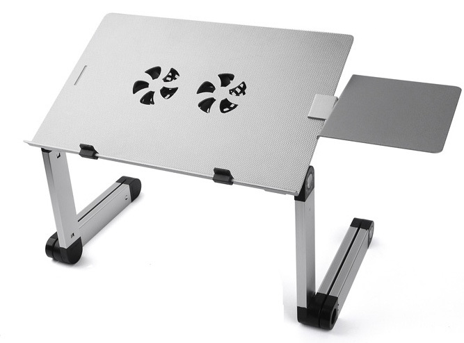 (image for) Adjustable Foldable Laptop Stand Computer Riser for Laptop 10.1 inch to 15.6 inch Silver