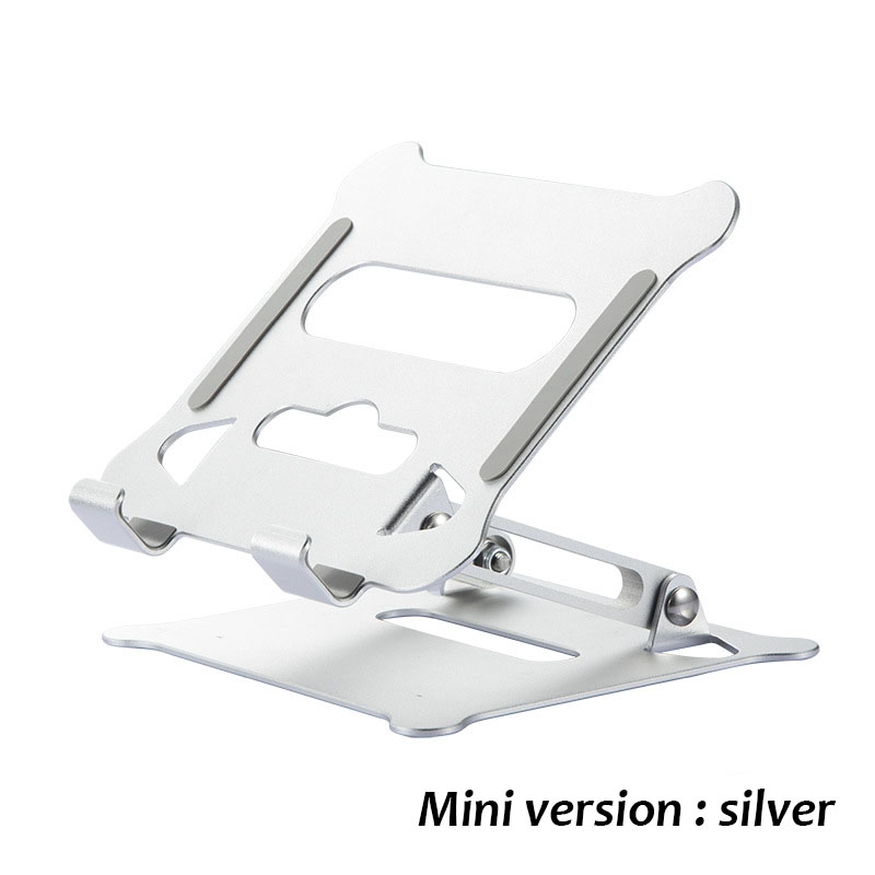 (image for) Adjustable Foldable Universal Pad Tablet Stand Riser Silver